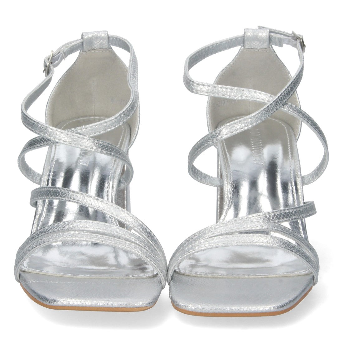 Sandalias Plata Tacón Elegantes Cómodas Fiesta Bodas