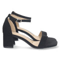 Sandalias Negras Mujer Elegantes Tacón Fiesta