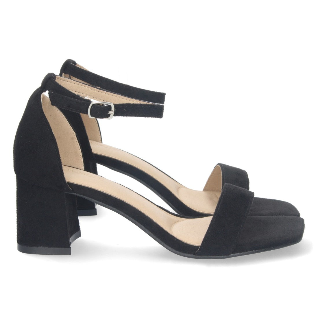 Sandalias Negras Mujer Elegantes Tacón Fiesta
