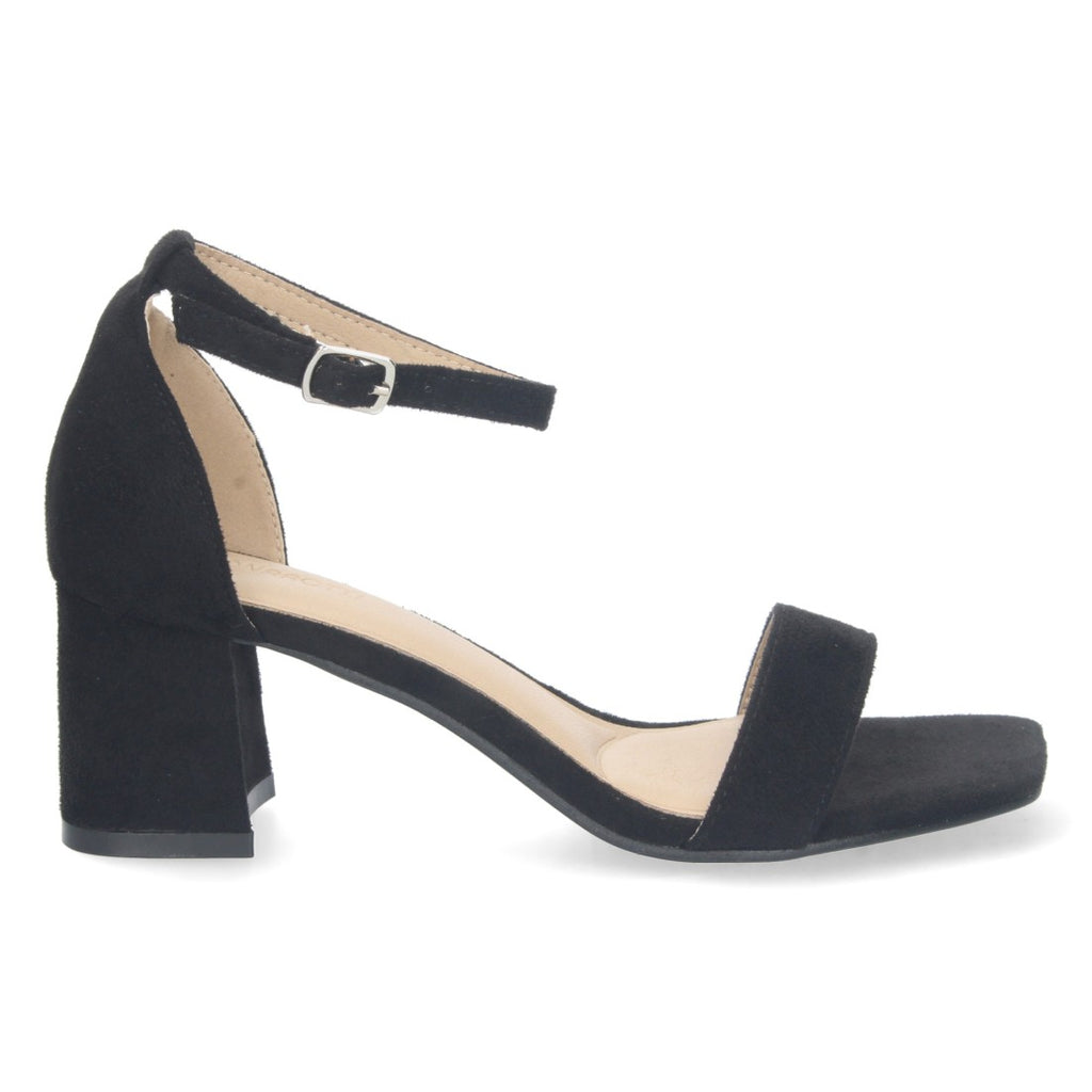 Sandalias Negras Mujer Elegantes Tacón Fiesta