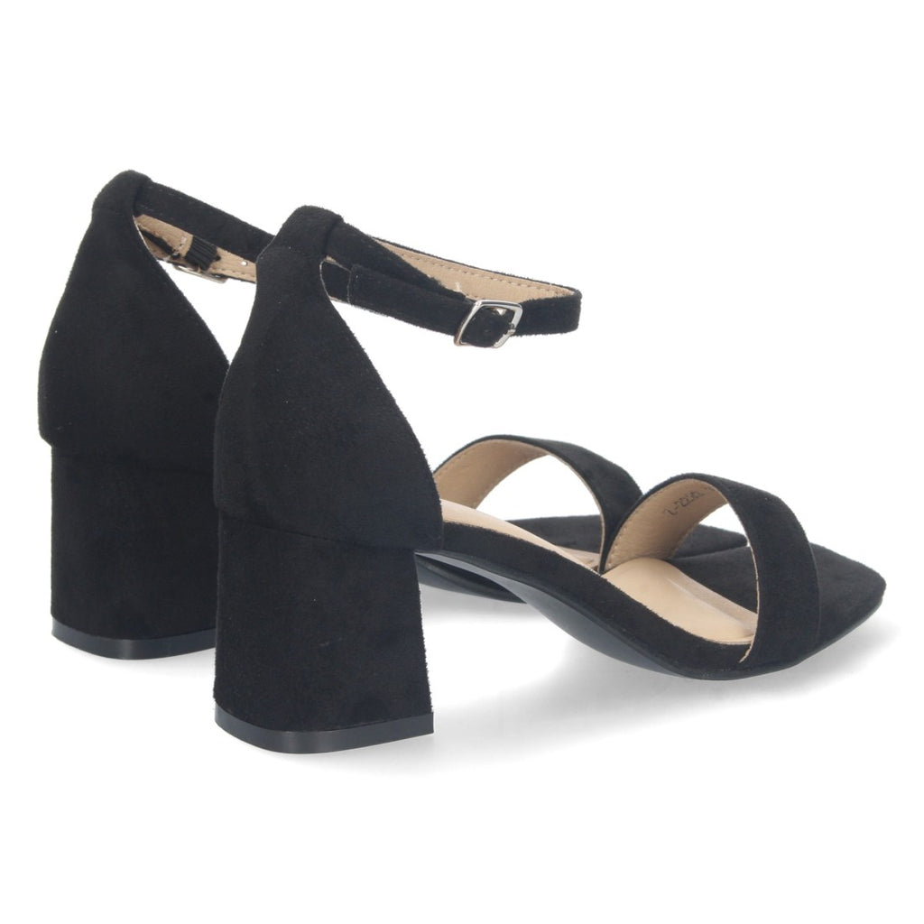 Sandalias Negras Mujer Elegantes Tacón Fiesta