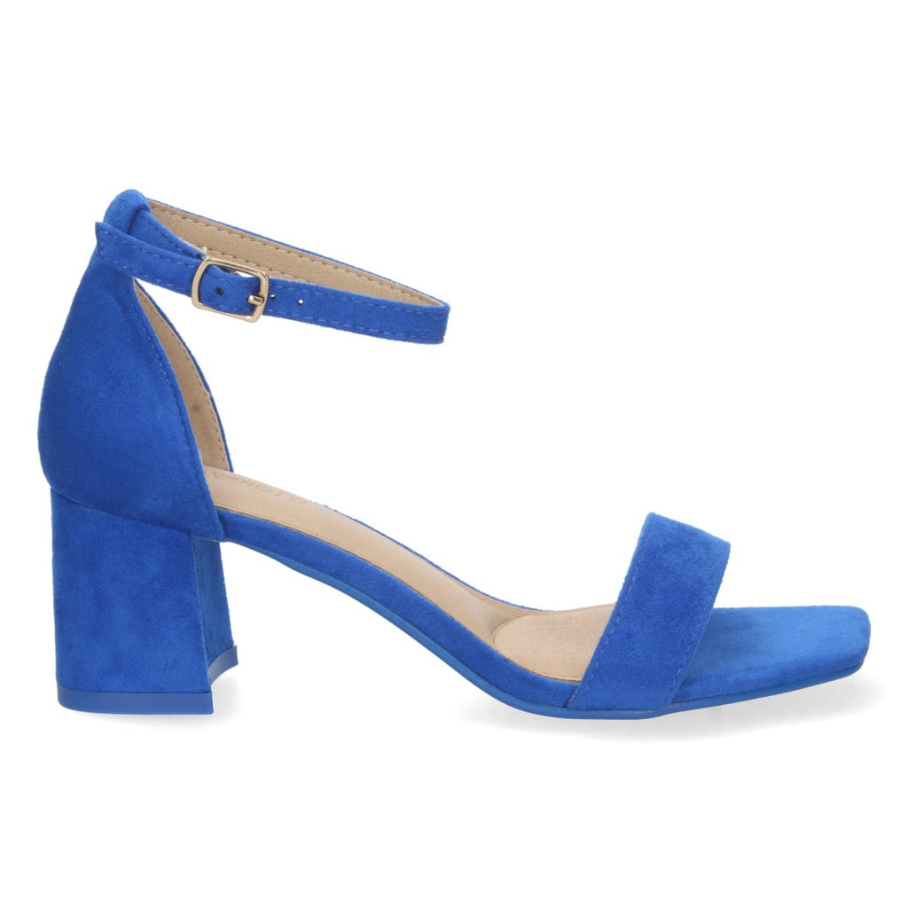Sandalias Azules Mujer Elegantes Tacón Fiesta