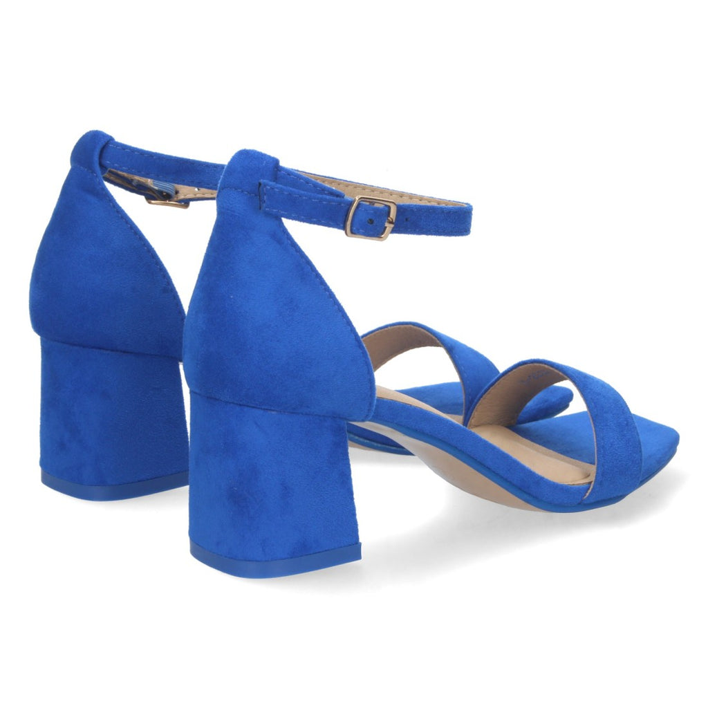 Sandalias Azules Mujer Elegantes Tacón Fiesta