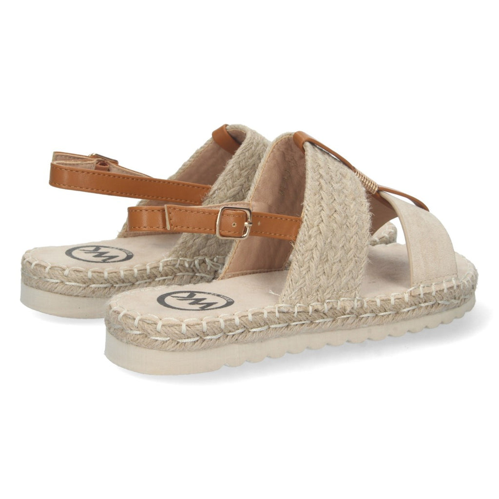 Sandalias Beige Mujer Elegantes Verano