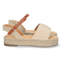 Sandalias Beige Mujer Elegantes Verano