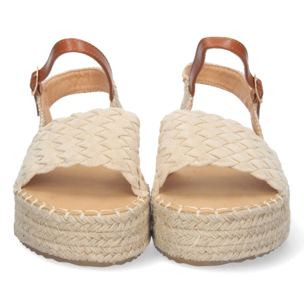 Sandalias Beige Mujer Elegantes Verano
