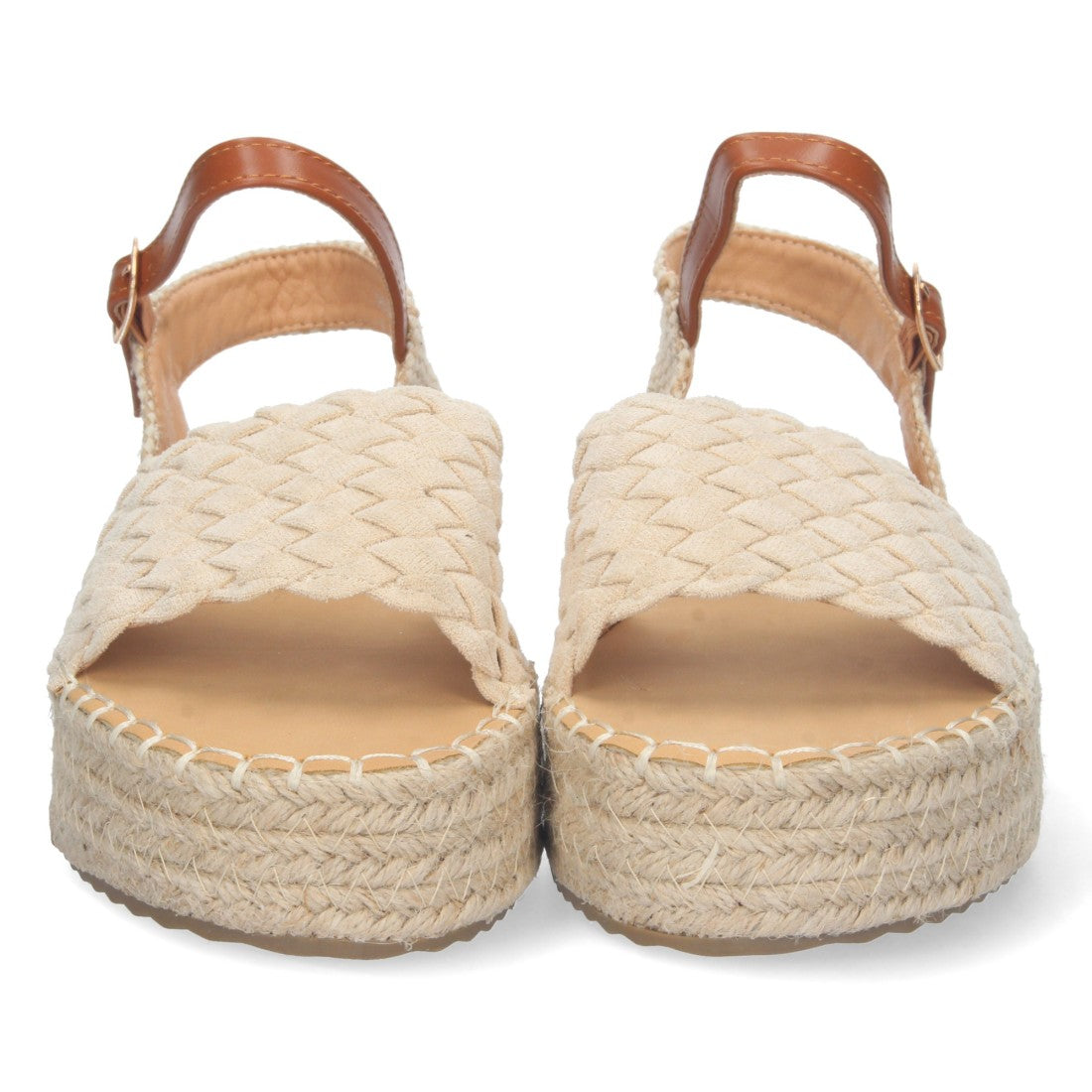 Sandalias Beige Mujer Elegantes Verano
