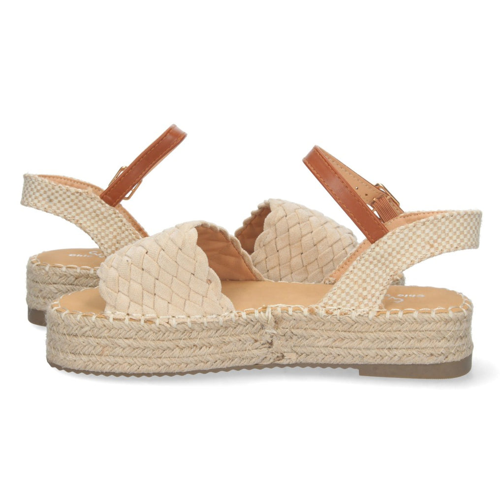 Sandalias Beige Mujer Elegantes Verano