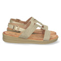 Sandalias Doradas Mujer Planas Pala T Trenzadas Elegantes