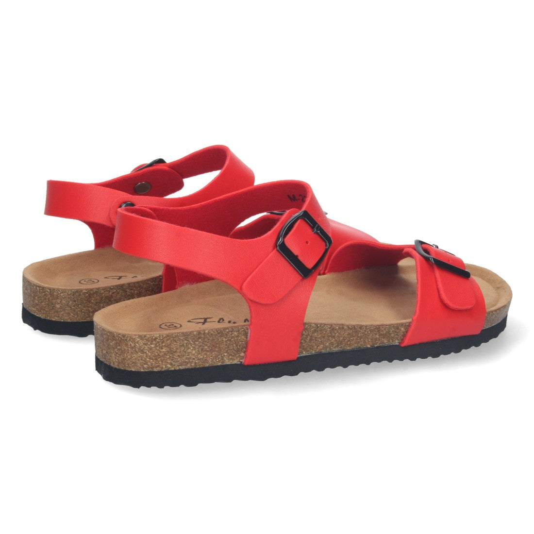 Sandalias Rojas Mujer Elegantes Verano Tiras Cruzadas Cómodas