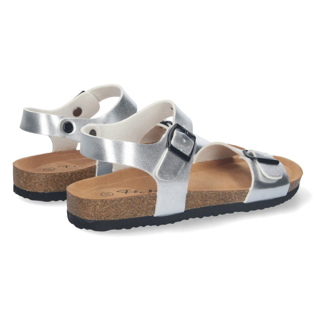 Sandalias Plateadas Mujer Elegantes Verano