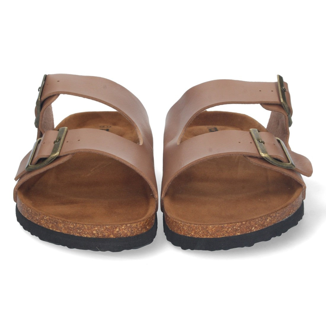 Sandalias Camel Mujer Bio Doble Pala Fina Planta Anatómica Elegantes