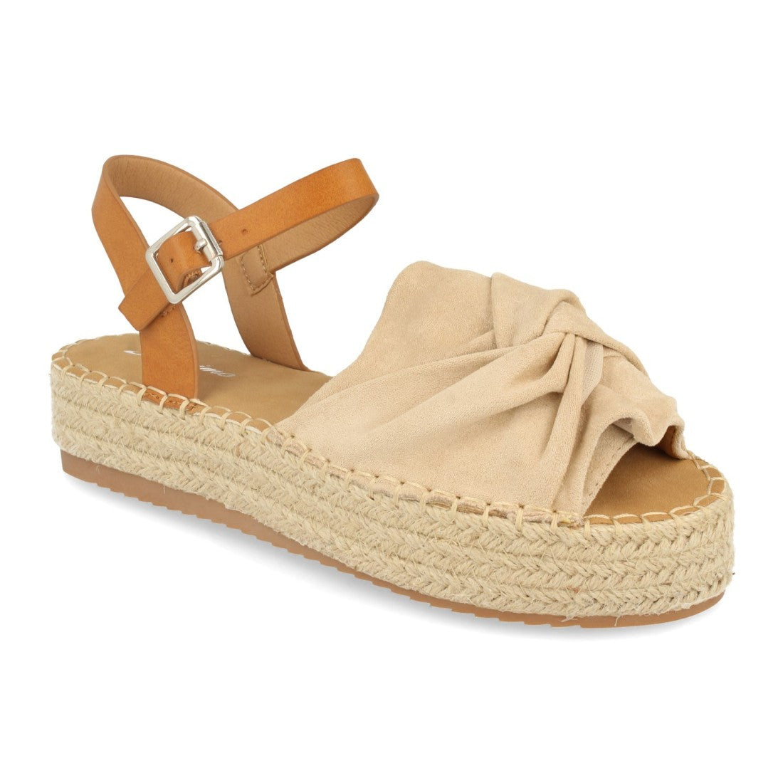 Sandalias Beige Mujer Planas Cómodas
