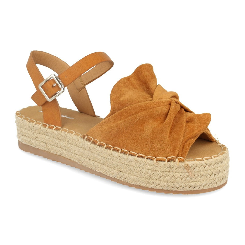 Sandalias Camel Mujer Planas Cómodas