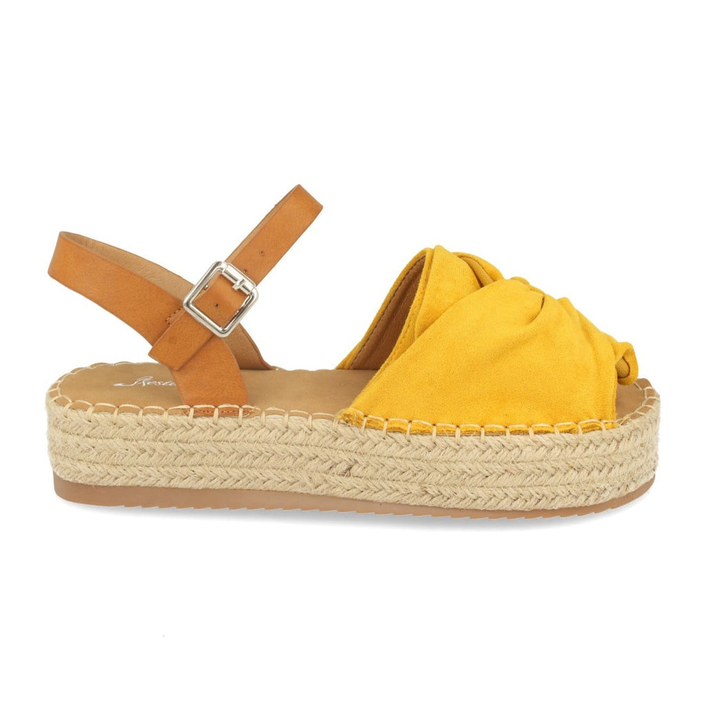 Sandalias Amarillas Mujer Planas Alegres