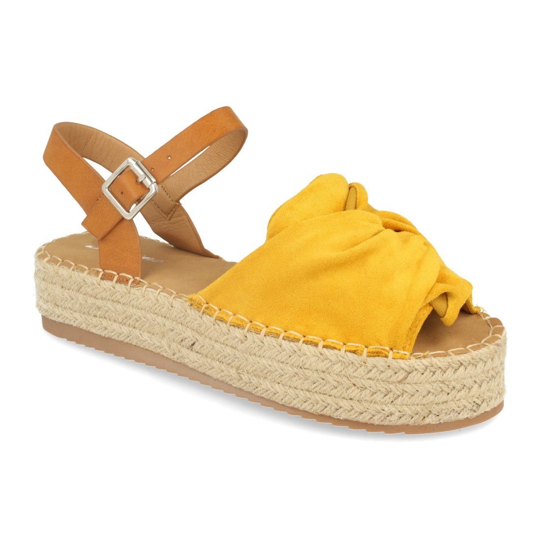 Sandalias Amarillas Mujer Planas Alegres