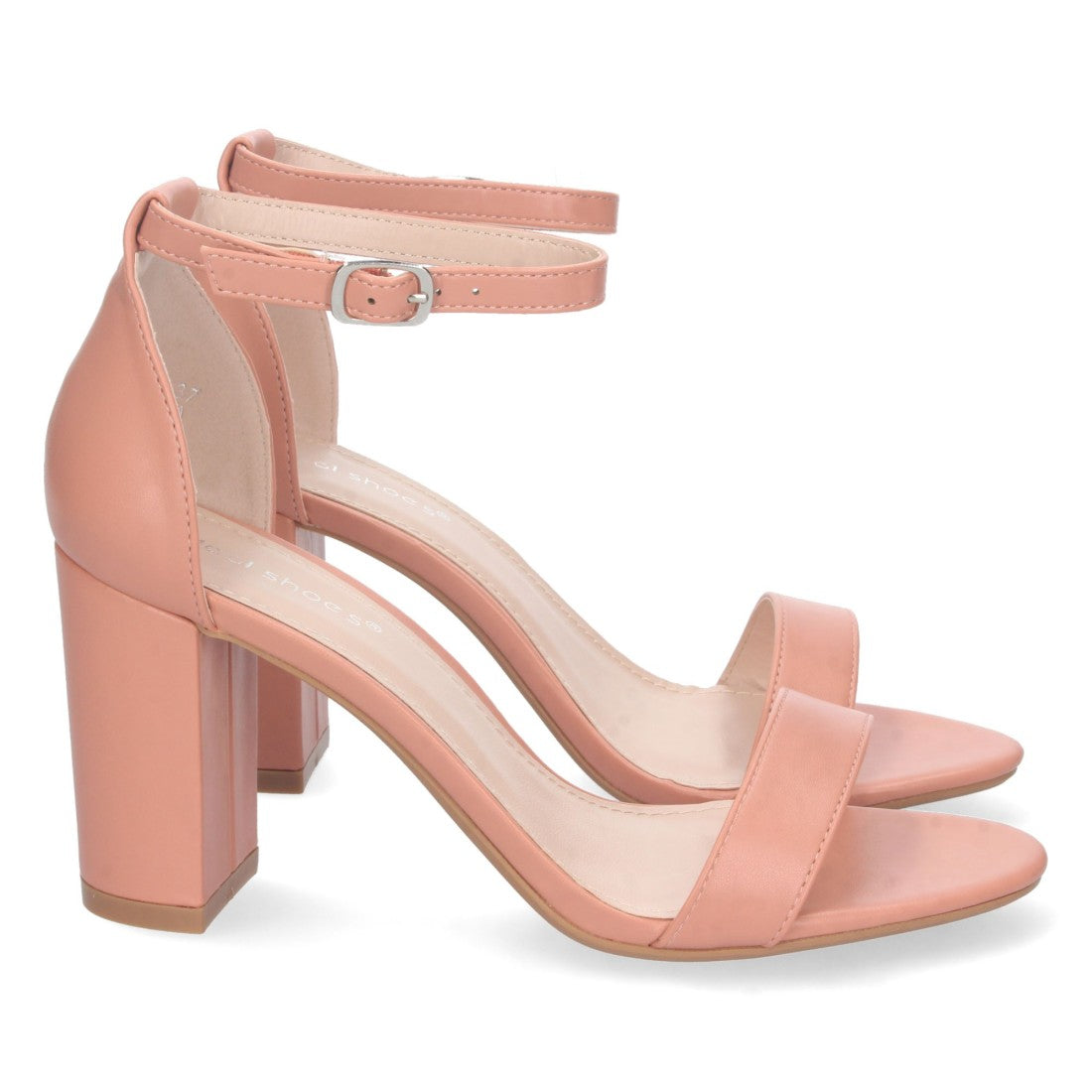 Sandalias Terra Mujer Tacón Alto Tobillera Hebilla Elegantes