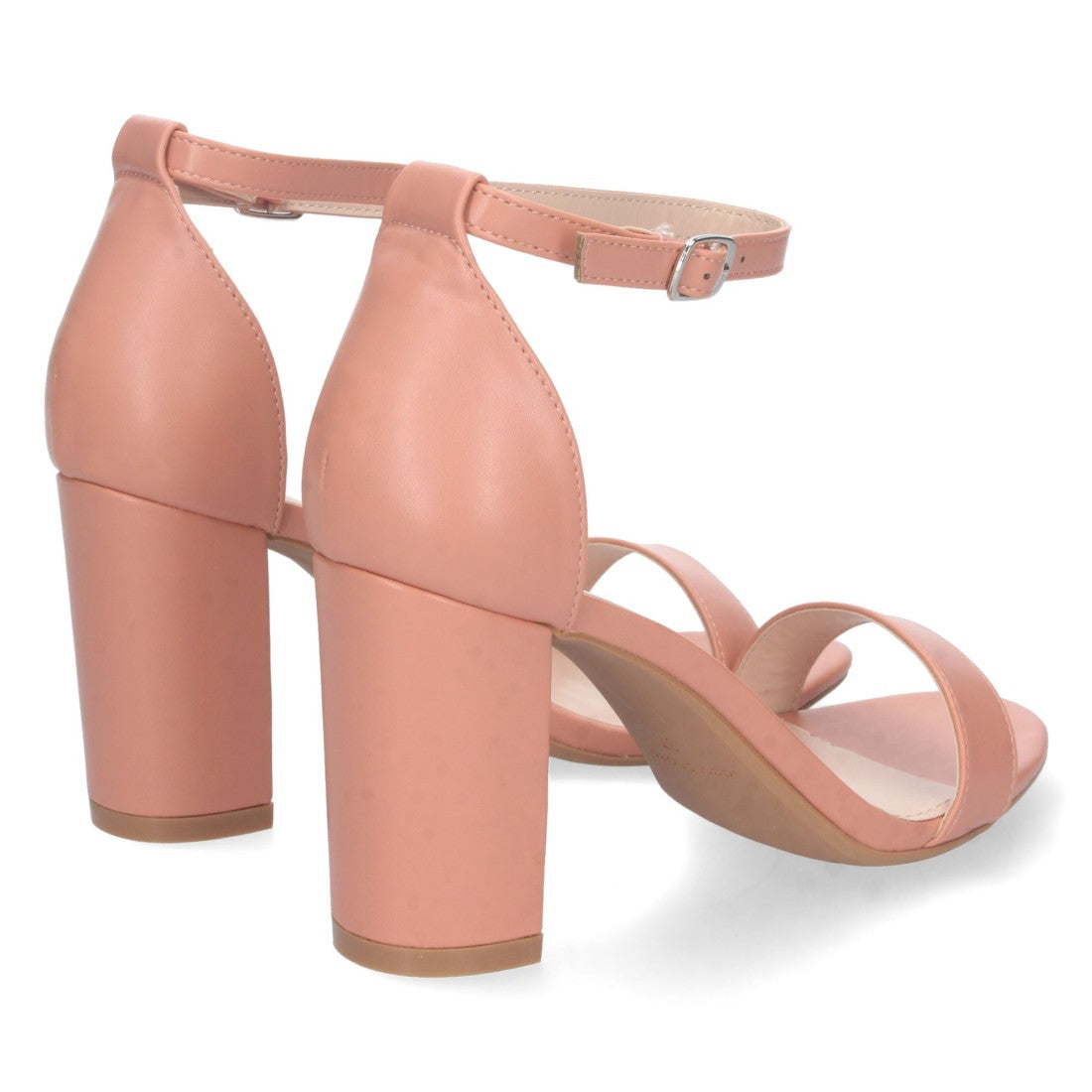 Sandalias Terra Mujer Tacón Alto Tobillera Hebilla Elegantes