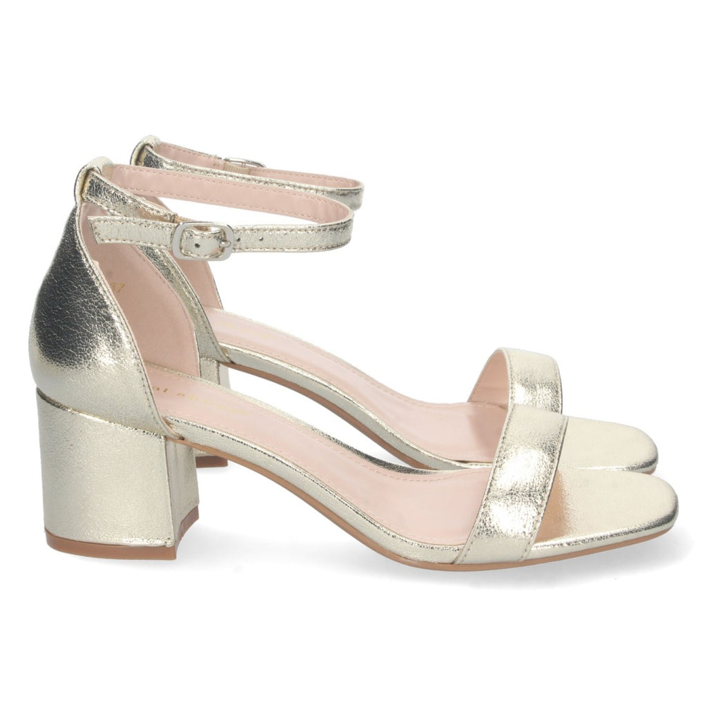 Goldene Sandalen High Heel Glitzernd Elegant Party Hochzeit