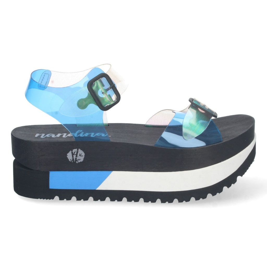 Sandalias Azules Mujer Elegantes Verano