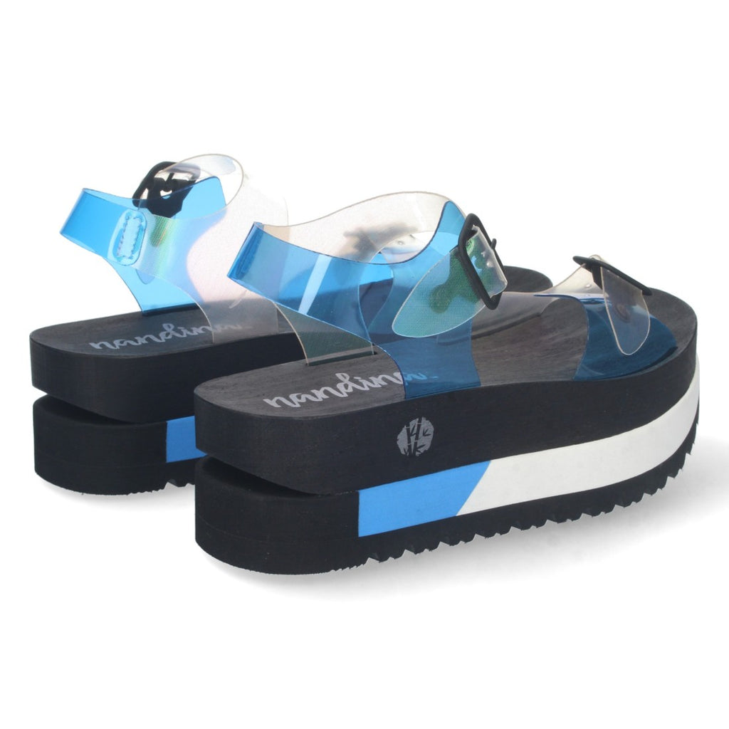 Sandalias Azules Mujer Elegantes Verano