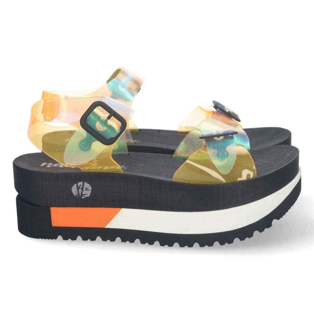 Sandalias Naranja Mujer Elegantes Verano