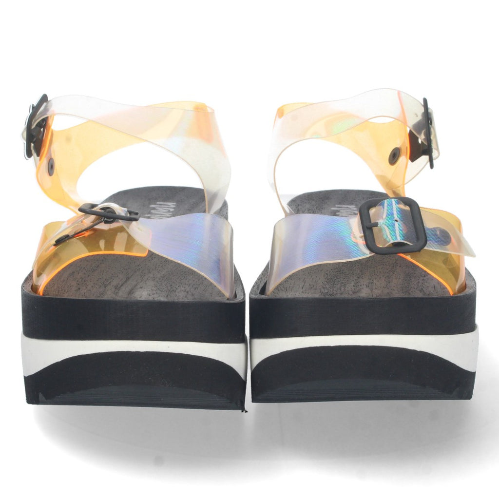 Sandalias Naranja Mujer Elegantes Verano