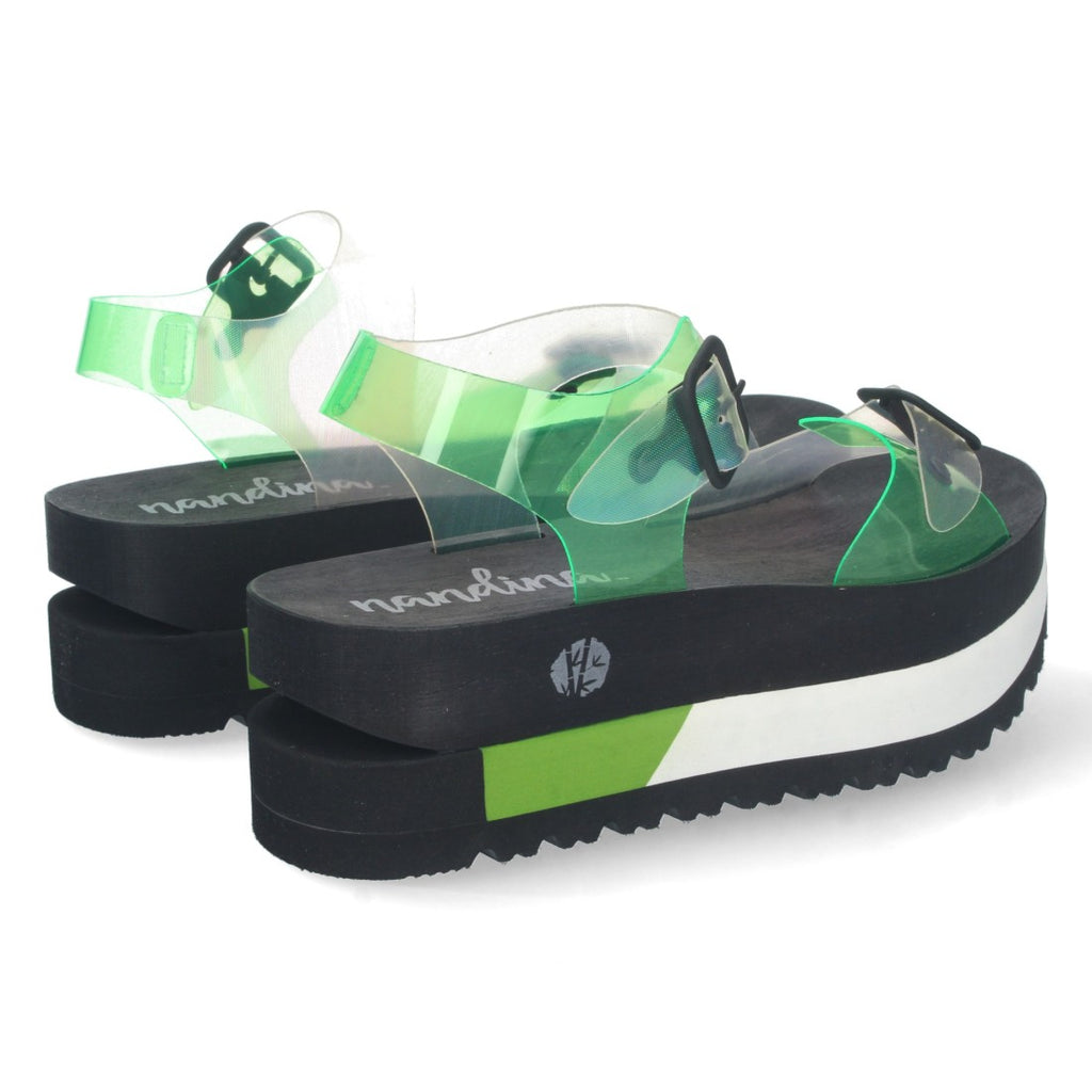 Sandalias Verdes Mujer Elegantes Verano