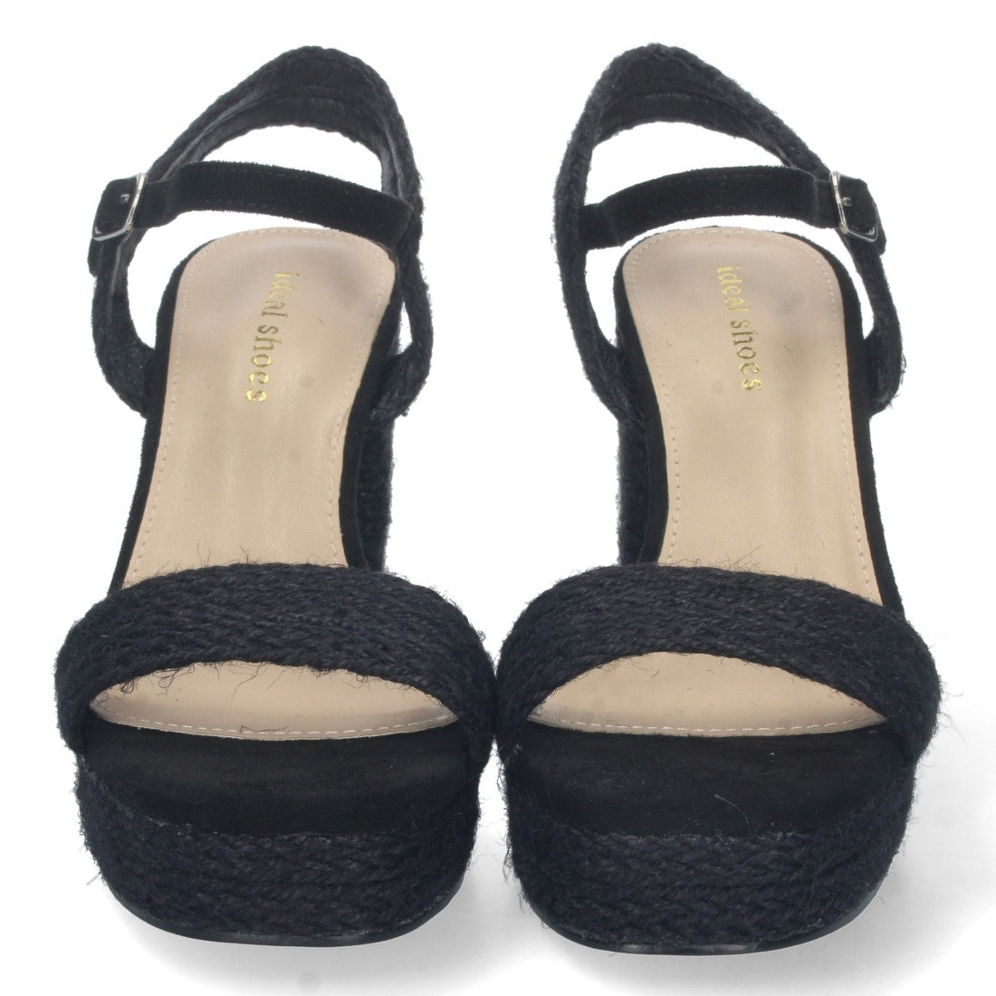 Elegante bequeme schwarze Sandalen mit Absatz für Partys und Hochzeiten