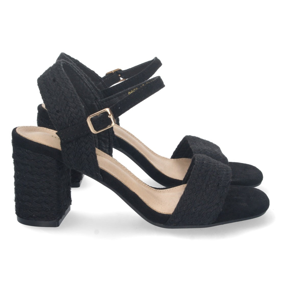 Elegante und bequeme schwarze Sandaletten mit Absatz für Partys und Hochzeiten