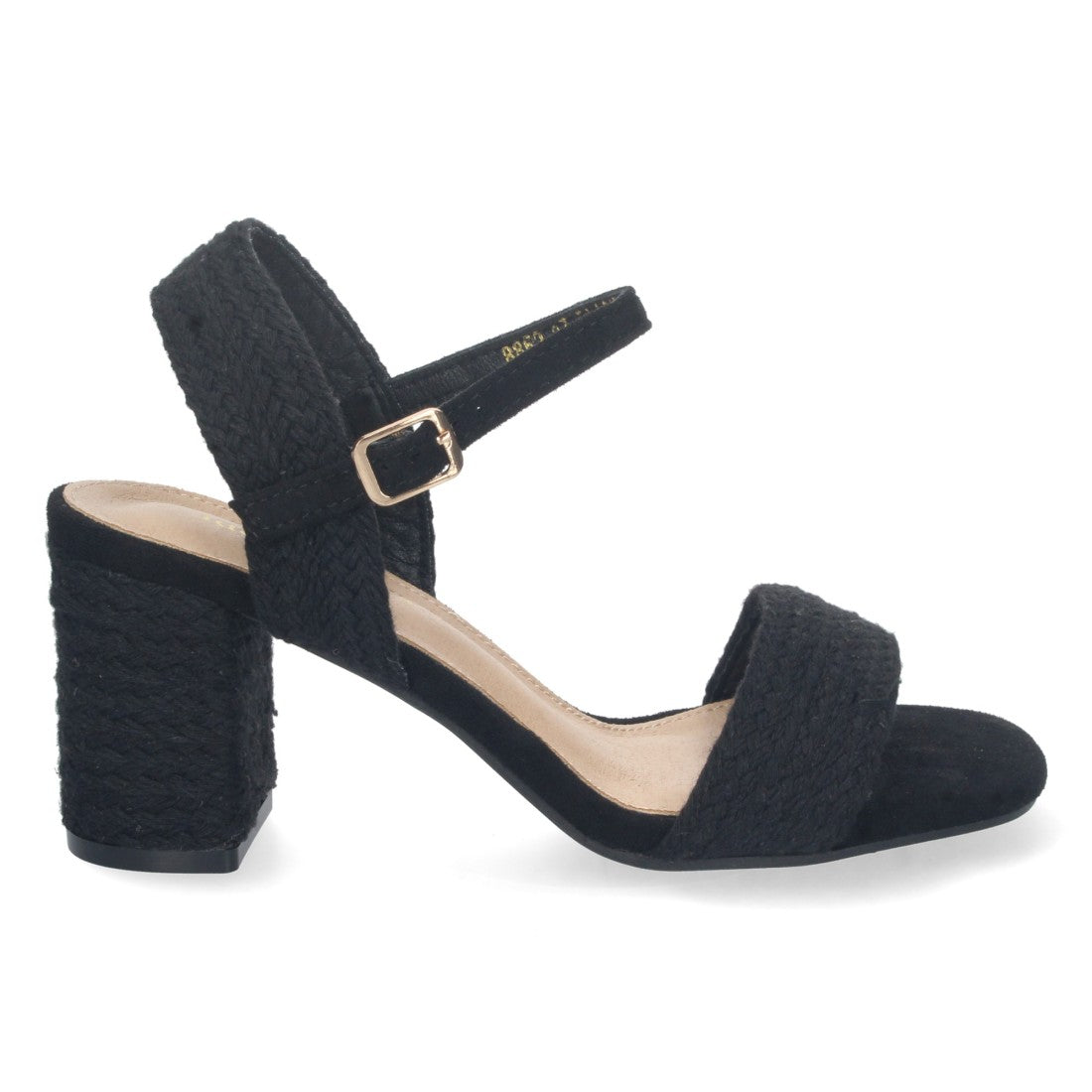 Elegante und bequeme schwarze Sandaletten mit Absatz für Partys und Hochzeiten