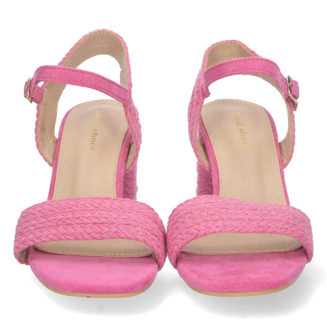 Fuchsiafarbene Sandalen, elegant, bequem, für Partys und Hochzeiten mit Absatz