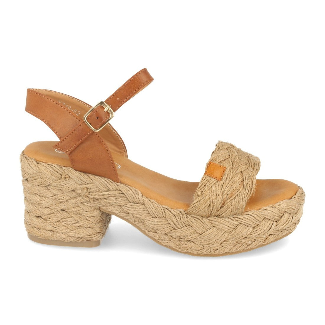 Sandalias Beige Mujer Tacón Plataforma Yute