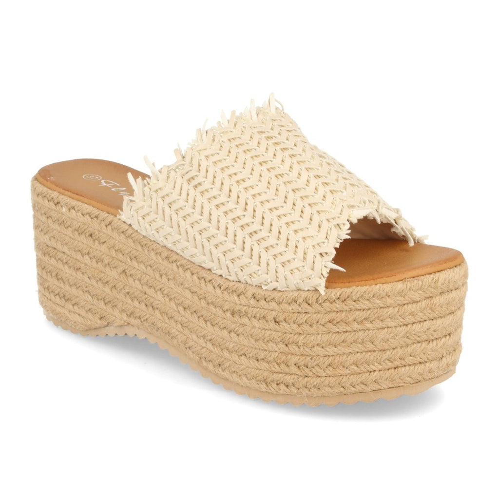 Sandalias Beige Mujer Elegantes Verano