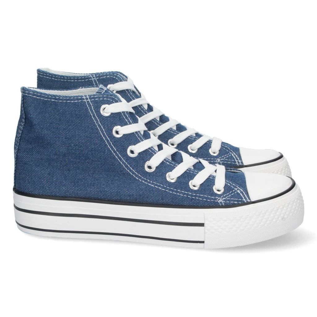 Zapatillas Deportivas Azul Denim Mujer - Estilo Casual Urbano