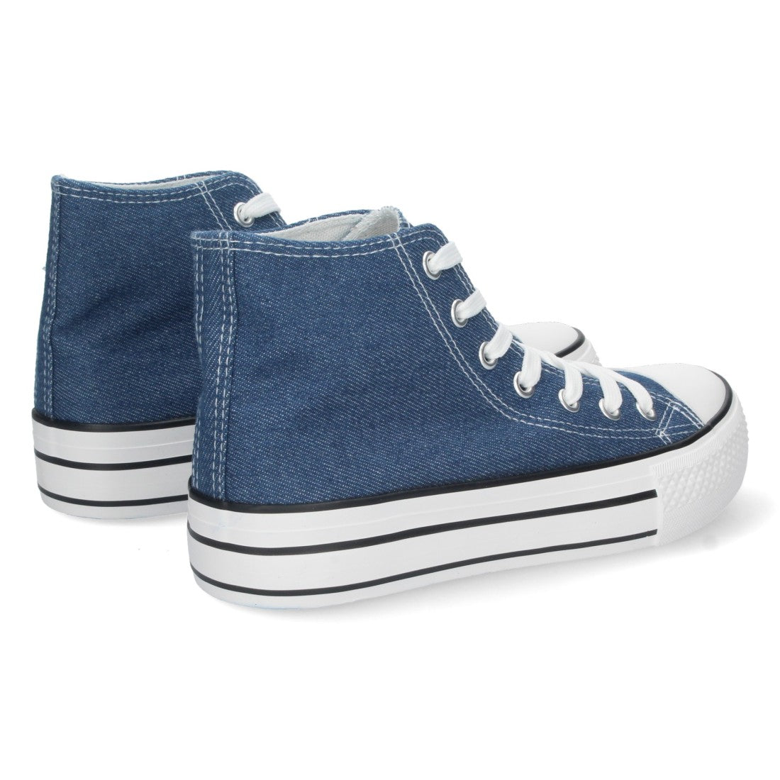 Zapatillas Deportivas Azul Denim Mujer - Estilo Casual Urbano