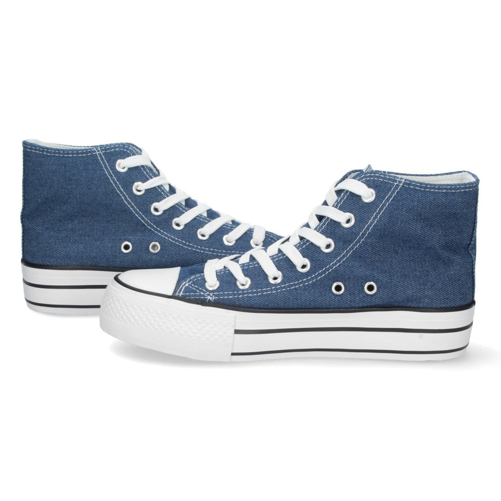 Zapatillas Deportivas Azul Denim Mujer - Estilo Casual Urbano