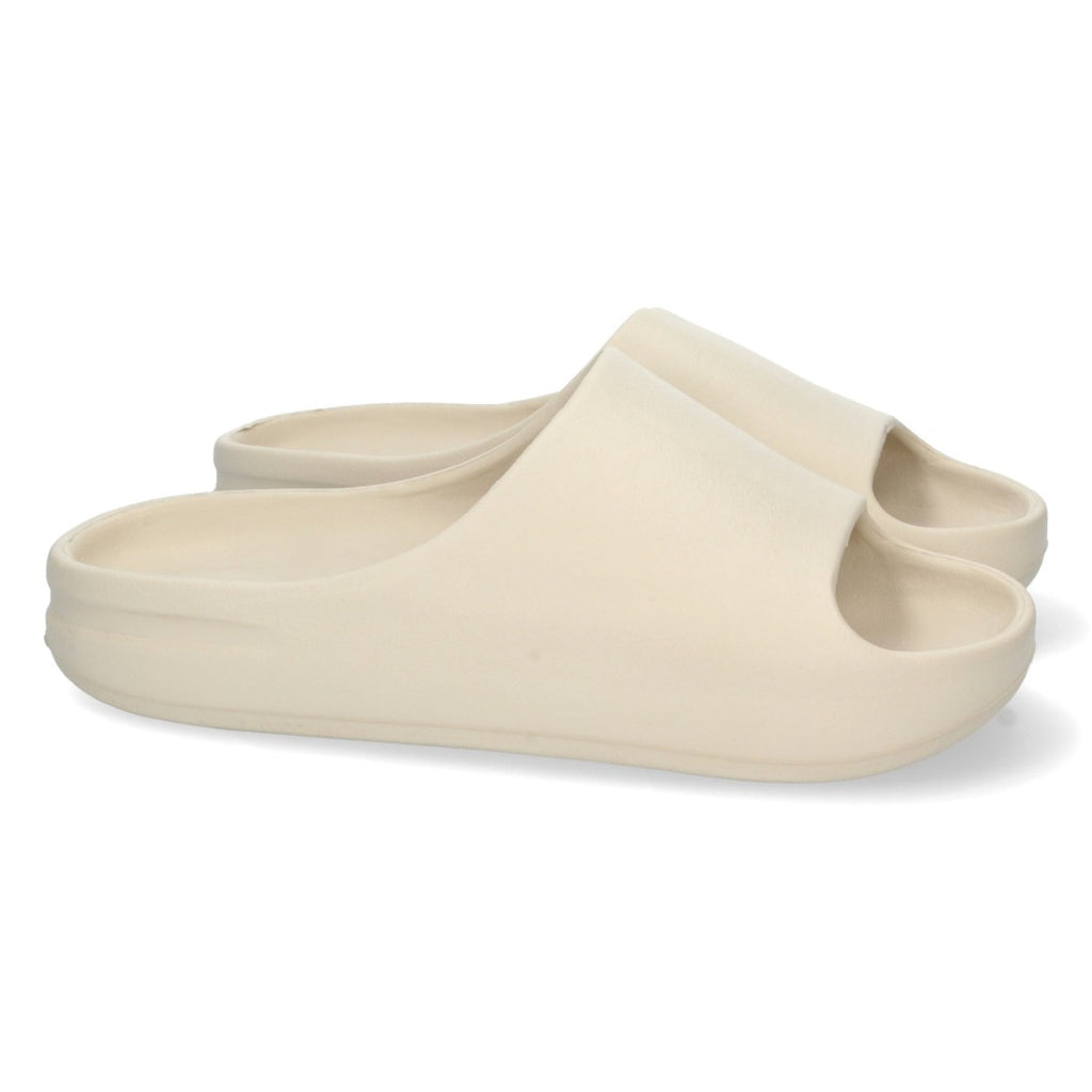 Sandalias Planas Beige Mujer