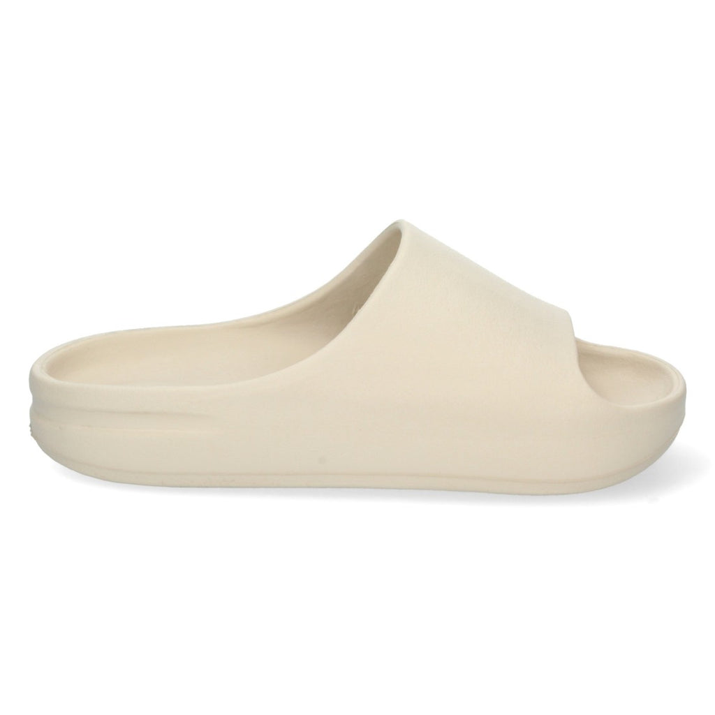 Sandalias Planas Beige Mujer