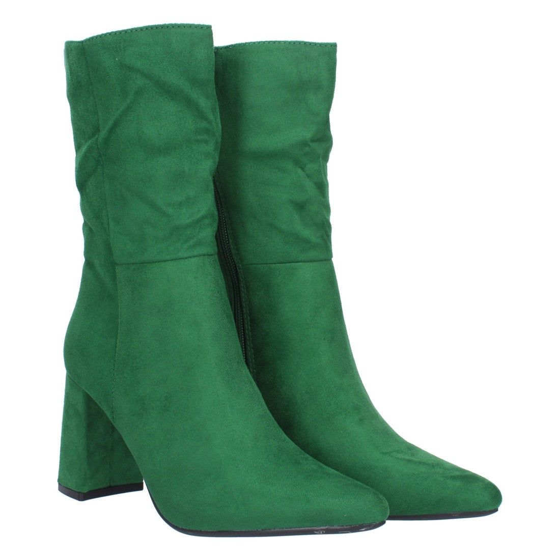 Grüne Stiefel Absatz Mutig Modern