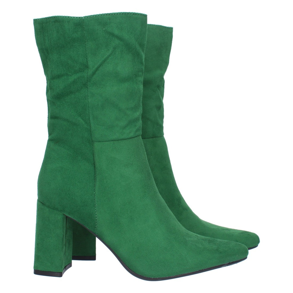 Grüne Stiefel Absatz Mutig Modern