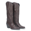 Botas Cowboy Marrones con Tacón Cubano y Bordado