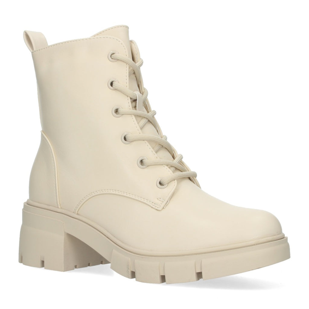 Botas Altas con Cordones Elegantes - Beige