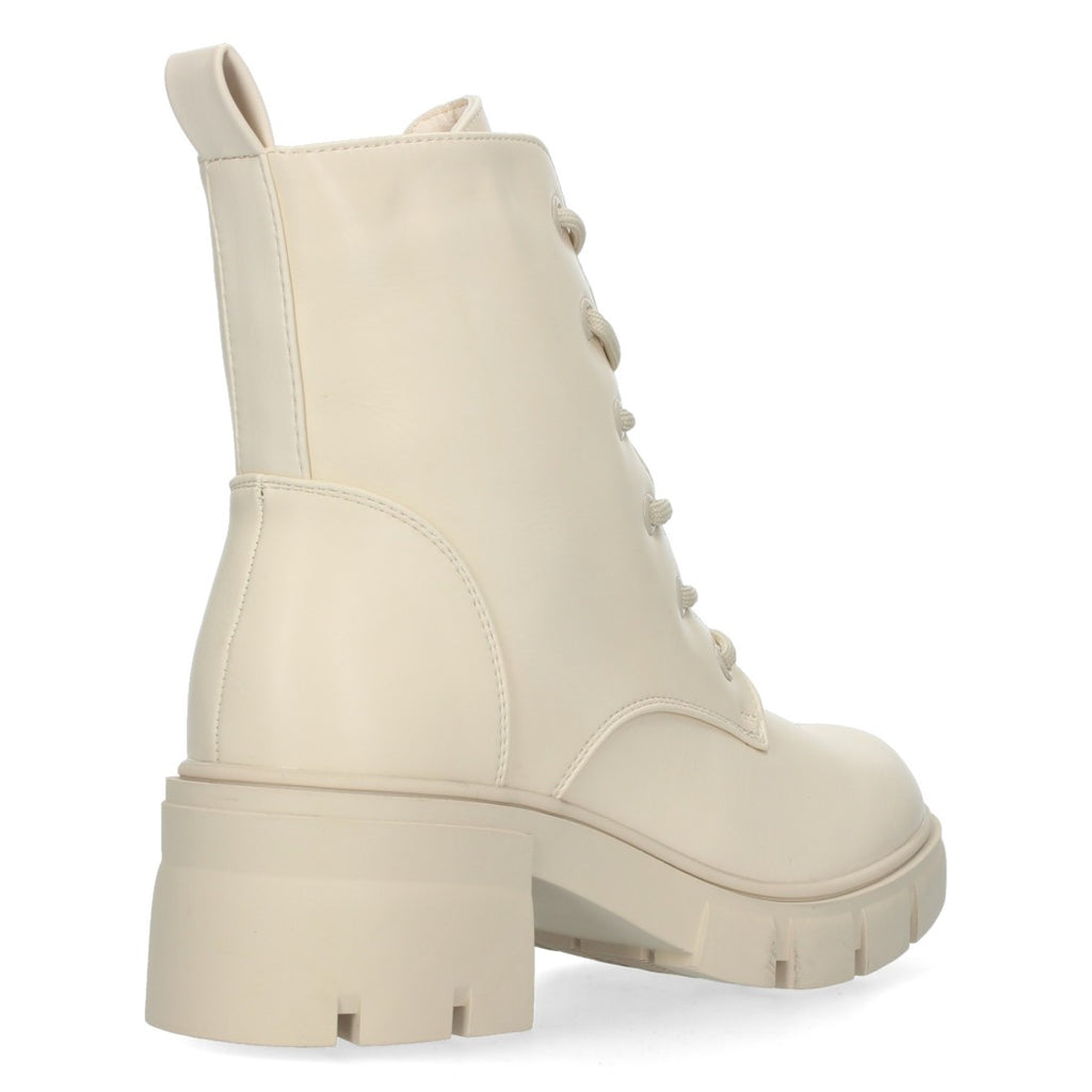 Botas Altas con Cordones Elegantes - Beige