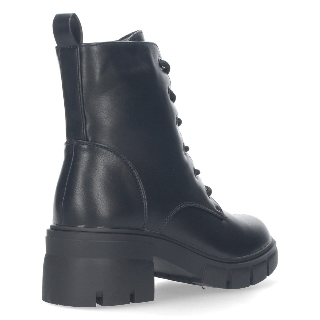 Botas Altas con Cordones Elegantes - Negro