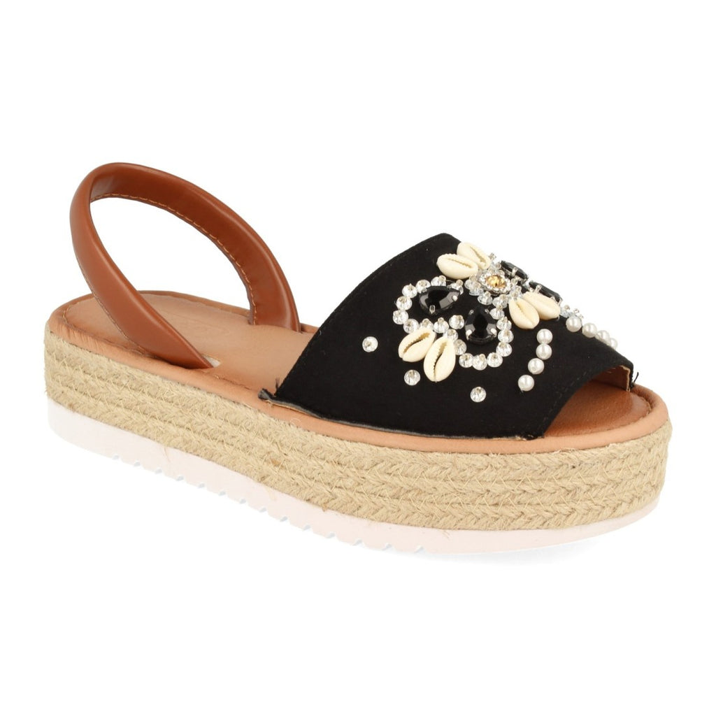Sandalias Negras Mujer Verano Elegantes