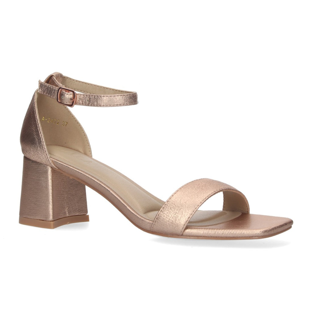 Sandalias Champán Mujer Elegantes Fiesta