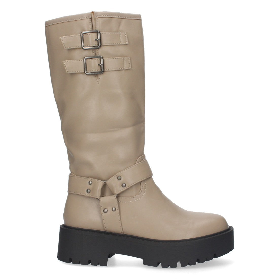 Botas Kaki Altas - Estilo Militar Urbano