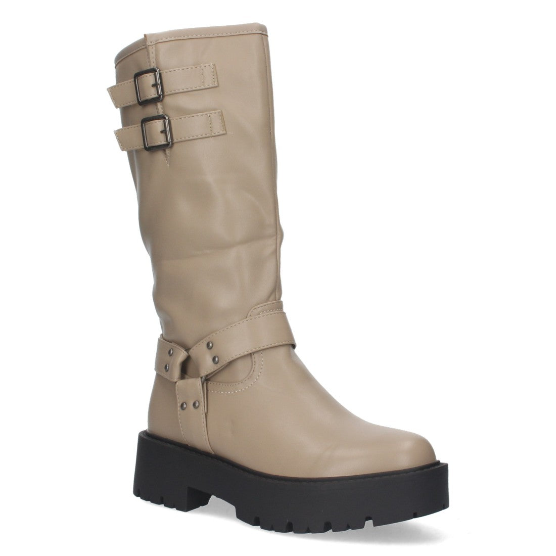 Botas Kaki Altas - Estilo Militar Urbano