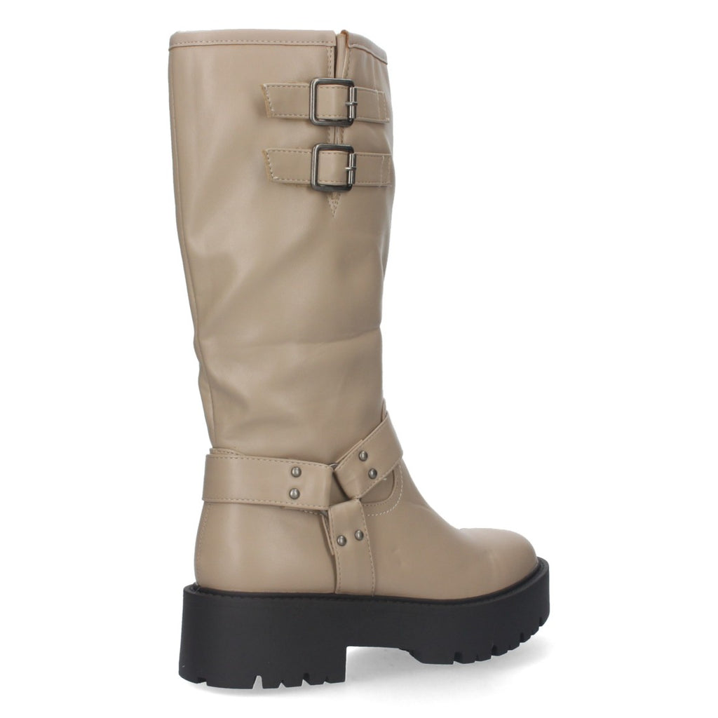 Botas Kaki Altas - Estilo Militar Urbano
